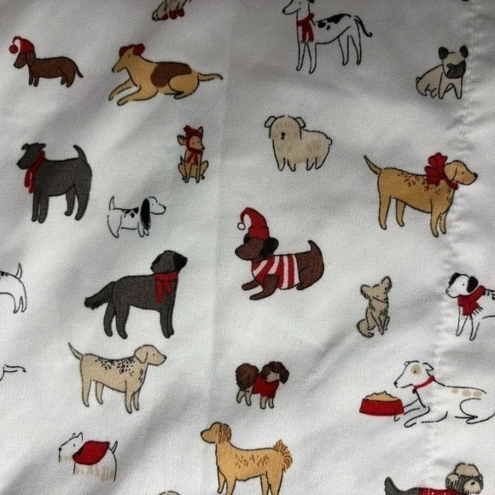 Cuddl Duds Sheets Queen Set Dogs Flat And Fitted Microfiber Extra Soft Holiday